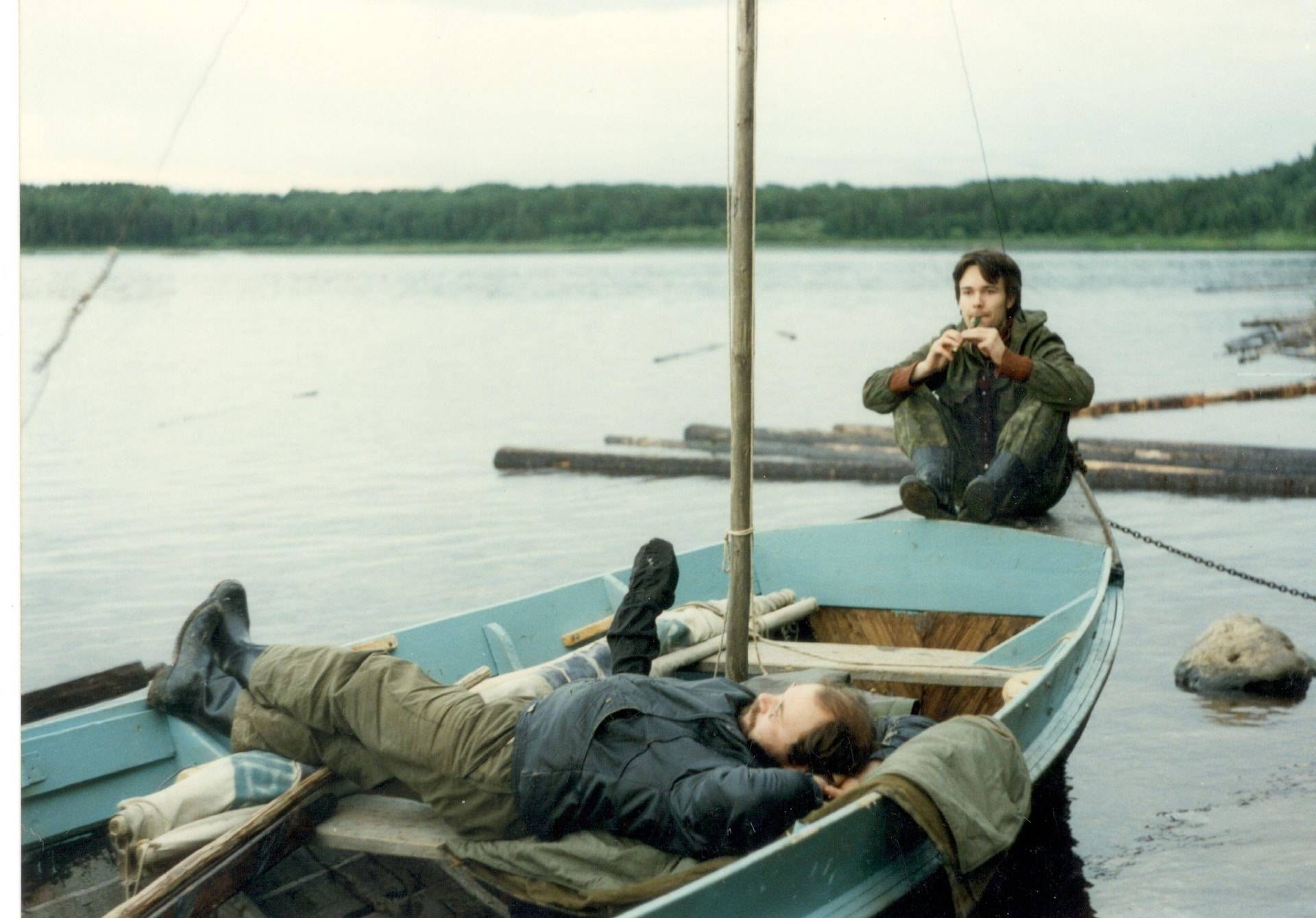 Алексей Шептунов и Василий Матонин. Река Онега, 1995 год